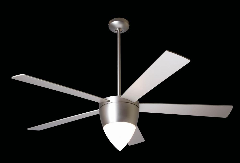 One Light Nickel Ceiling Fan