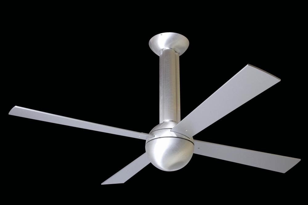 Stratos Fan; Brushed Aluminum Finish; 52" Aluminum Blades; No Light; No Control