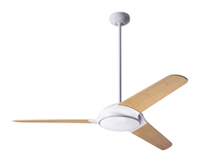  FLO-GW-52-BB-NL-002 - Flow Fan; Gloss White Finish; 52" Bamboo Blades; No Light; Fan Speed and Light Control (3-wire)