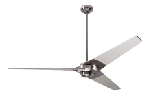  TOR-BN-62-BK-NL-002 - Torsion Fan; Bright Nickel Finish; 62" Black Blades; No Light; Fan Speed and Light Control (3-wi