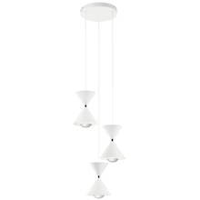  84114MWH - Kordan™ 17.25" 3 LED Light Pendant Cluster Matte White