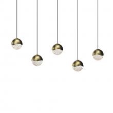  2921.14-SML - 5-Light Rectangle Small LED Pendant