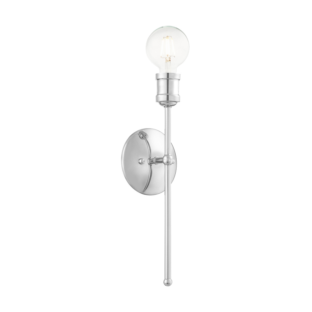 1 Lt Polished Chrome Wall Sconce