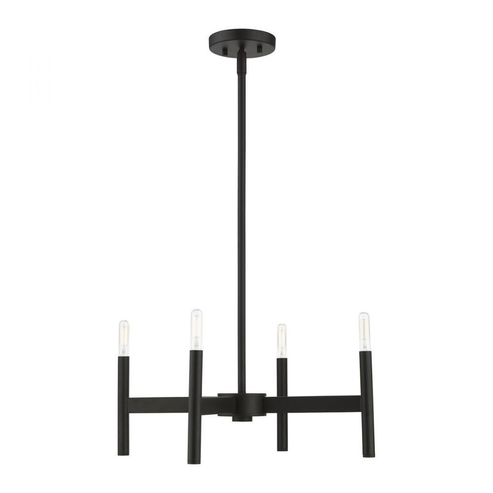 Black 4-Light Chandelier