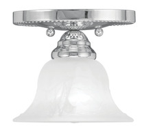 Livex Lighting 1530-05 - 1 Light Polished Chrome Ceiling Mount