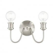  16572-91 - 2 Light Brushed Nickel Vanity Sconce