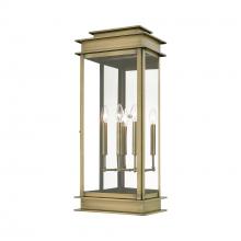  20208-01 - 3 Light Antique Brass Outdoor Extra Large Wall Lantern