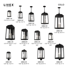  20855-04 - 3 Lt Black Outdoor Wall Lantern