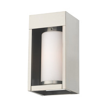  20981-91 - 1 Lt Brushed Nickel Outdoor Wall Lantern