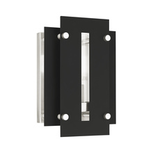  21771-04 - 1 Lt Black & Brushed Nickel Outdoor Wall Lantern