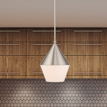  40684-91 - 1 Lt Brushed Nickel Mini Pendant