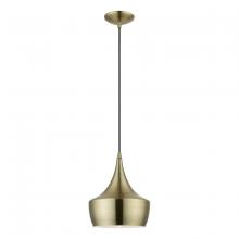  40991-01 - 1 Light Antique Brass Pendant