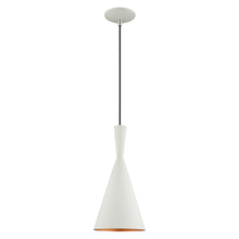  41185-03 - 1 Lt White Mini Pendant