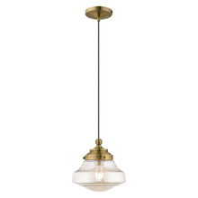  41223-01 - 1 Lt Antique Brass Mini Pendant