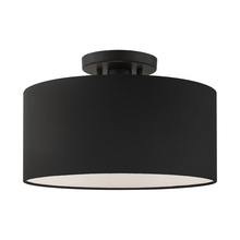  45663-04 - 1 Lt Black  Semi Flush