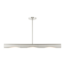  45897-91 - 3 Lt Brushed Nickel Linear Chandelier