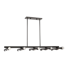  45918-46 - 10 Lt Black Chrome Linear Chandelier