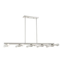  45918-91 - 10 Lt Brushed Nickel Linear Chandelier