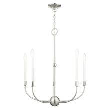  46065-91 - 5 Lt Brushed Nickel Chandelier