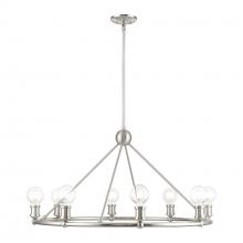  47168-91 - 8 Light Brushed Nickel Chandelier