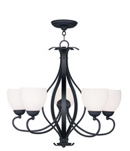 Livex Lighting 4765-04 - 5 Light Black Chandelier