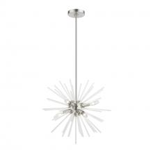  48824-91 - 6 Light Brushed Nickel Pendant Chandelier