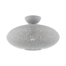  49183-80 - 1 Lt Nordic Gray Semi Flush Mount