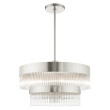  49825-91 - 6 Lt Brushed Nickel Chandelier