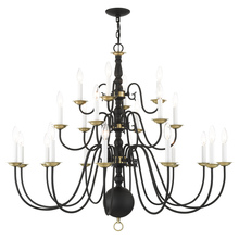  5015-04 - 22 Lt Black Chandelier