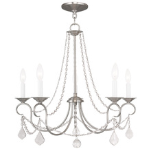  6515-91 - 5 Light Brushed Nickel Chandelier