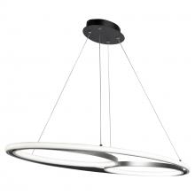  AC6670NB - Gemini 38W LED Pendant Black and Nickel