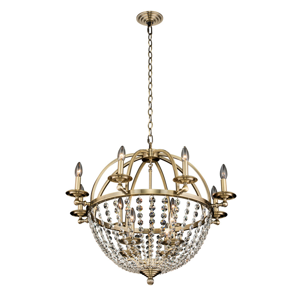 Pendolo 8 Arm Orb Chandelier (4+8 Light)