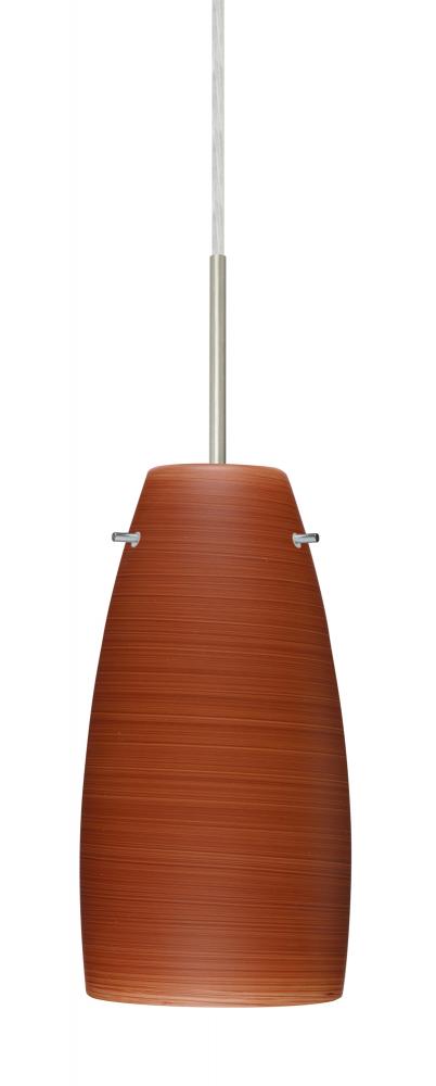 Besa Tao 10 Pendant Satin Nickel Cherry 1x100W Medium Base