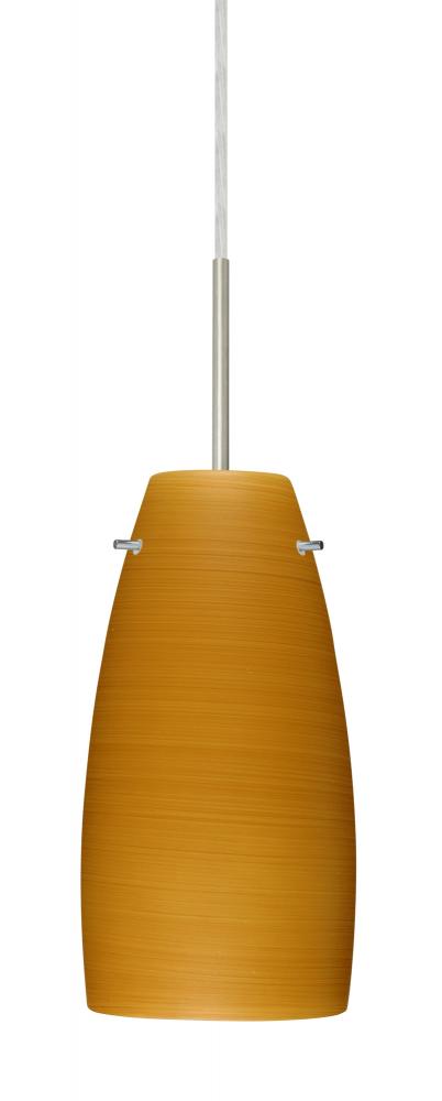 Besa Tao 10 LED Pendant Oak Satin Nickel 1x9W LED