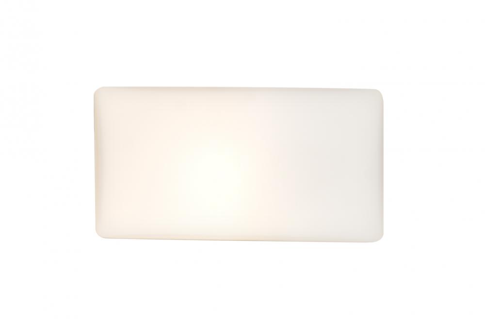 Besa, Lido Vanity, Opal Matte, Satin Nickel Finish, 1x9W LED