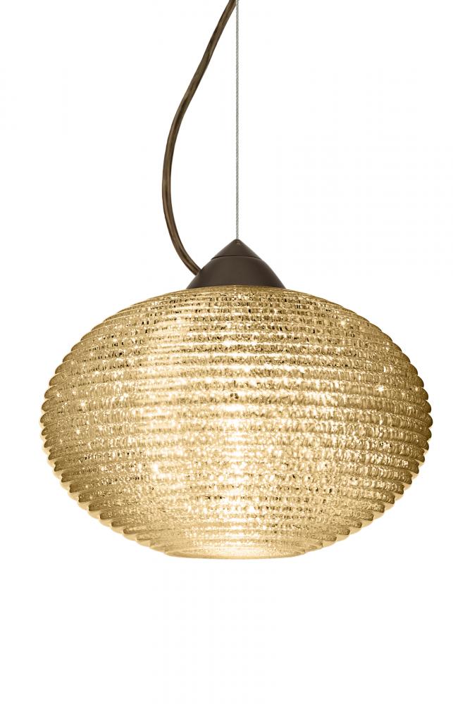 Besa Pape 12 Pendant 1Kx Gold Glitter Bronze 1x75W Medium Base