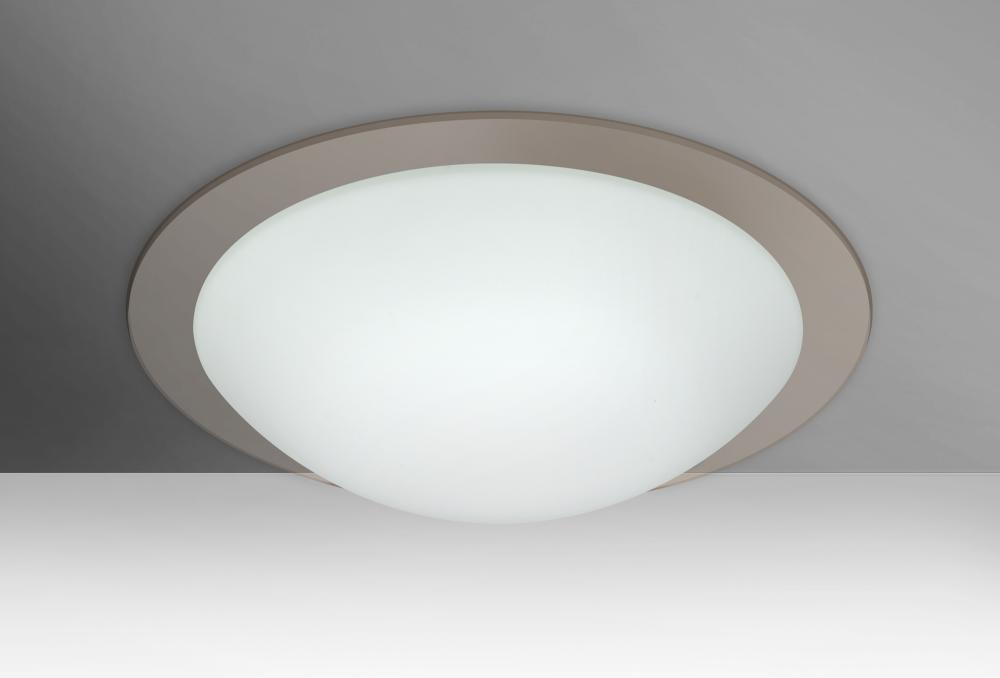 Besa Ceiling Ring 15 White/Transparent Smoke 2x60W Medium Base