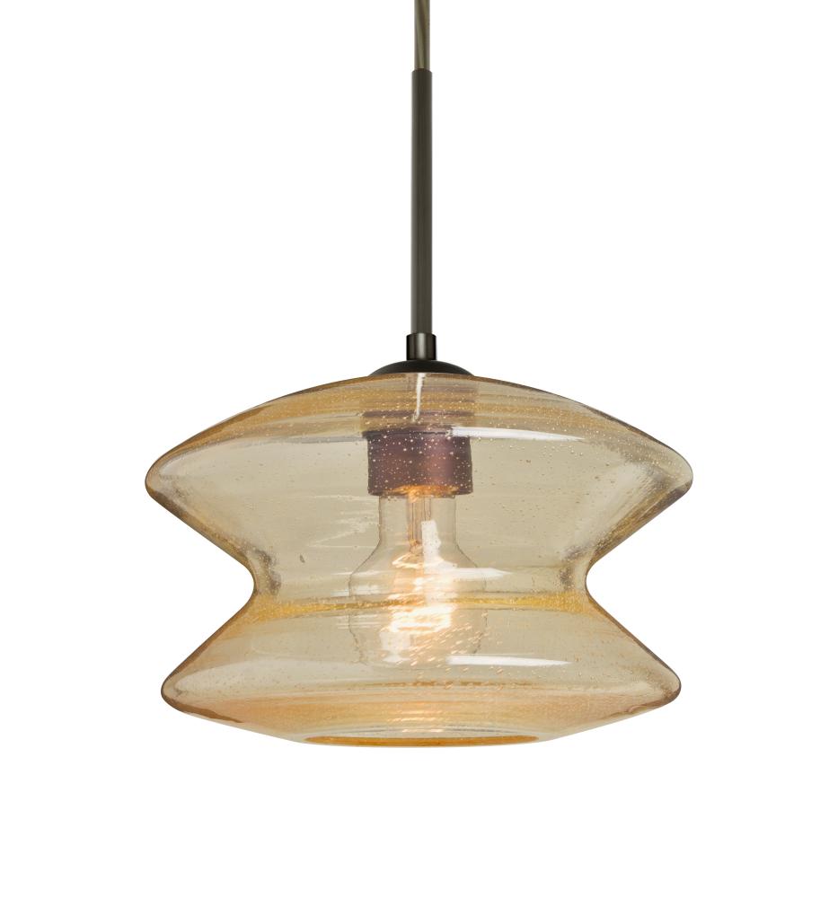 Besa, Zen Cord Pendant For Multiport Canopy, Gold Bubble, Bronze Finish, 1x60W Medium