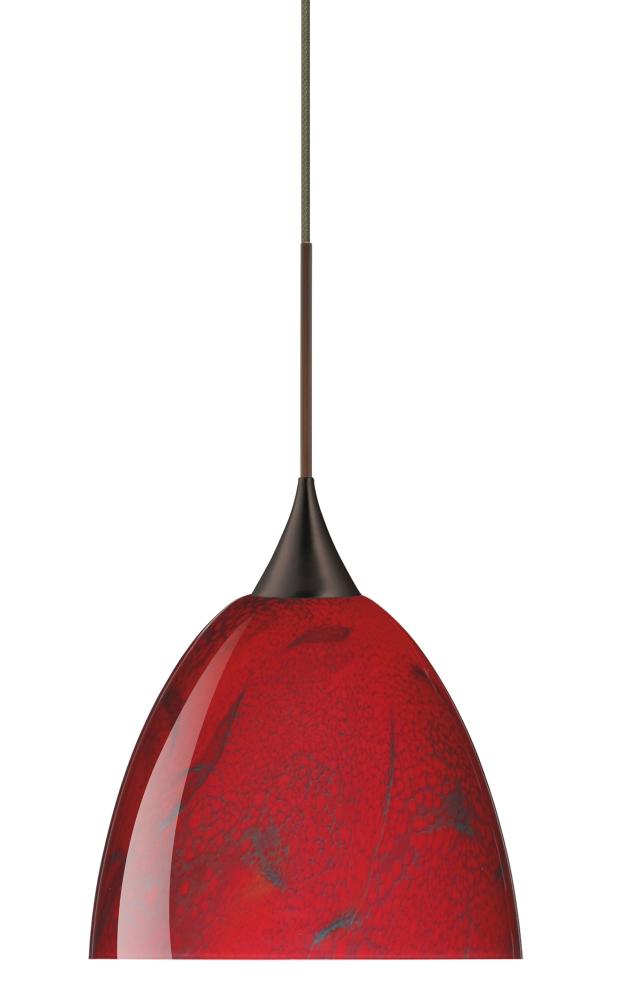 BESA PENDANT SASHA BRONZE MAGMA 1X6W LED