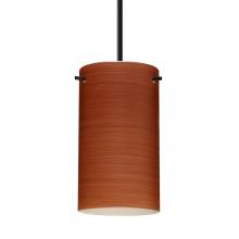  1BT-4404CH-MED-BK - Besa Stilo 7 Pendant Black Cherry 1x40W MAX E26 Base