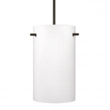  1JC-400507-BR - Besa Tamburo 5 Pendant, Opal Matte, Bronze Finish, 1x100W MAX E26 Base