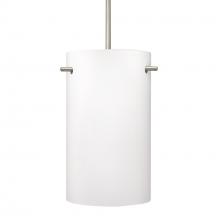  1JC-400507-SN - Besa Tamburo 5 Pendant, Opal Matte, Black Finish, 1x100W MAX E26 Base