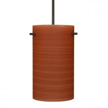  1JC-4005CH-BR - Besa Tamburo 5 Pendant, Cherry, Bronze Finish, 1x100W MAX E26 Base