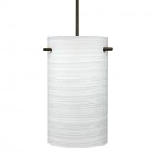  1JC-4005KR-BR - Besa Tamburo 5 Pendant, Chalk, Bronze Finish, 1x100W MAX E26 Base