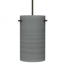  1JC-4005TN-BR - Besa Tamburo 5 Pendant, Titan, Bronze Finish, 1x100W MAX E26 Base