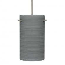  1JC-4005TN-SN - Besa Tamburo 5 Pendant, Titan, Black Finish, 1x100W MAX E26 Base