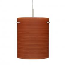  1JC-4006CH-SN - Besa Tamburo 8 Pendant, Cherry, Black Finish, 1x100W MAX E26 Base