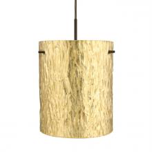  1JC-4006GS-BR - Besa Tamburo 8 Pendant, Stone Gold Foil, Bronze Finish, 1x100W MAX E26 Base