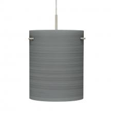  1JC-4006TN-SN - Besa Tamburo 8 Pendant, Titan, Black Finish, 1x100W MAX E26 Base