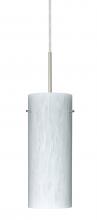  1JC-412319-LED-SN - Besa Stilo 10 LED Pendant Carrera Satin Nickel 1x9W LED